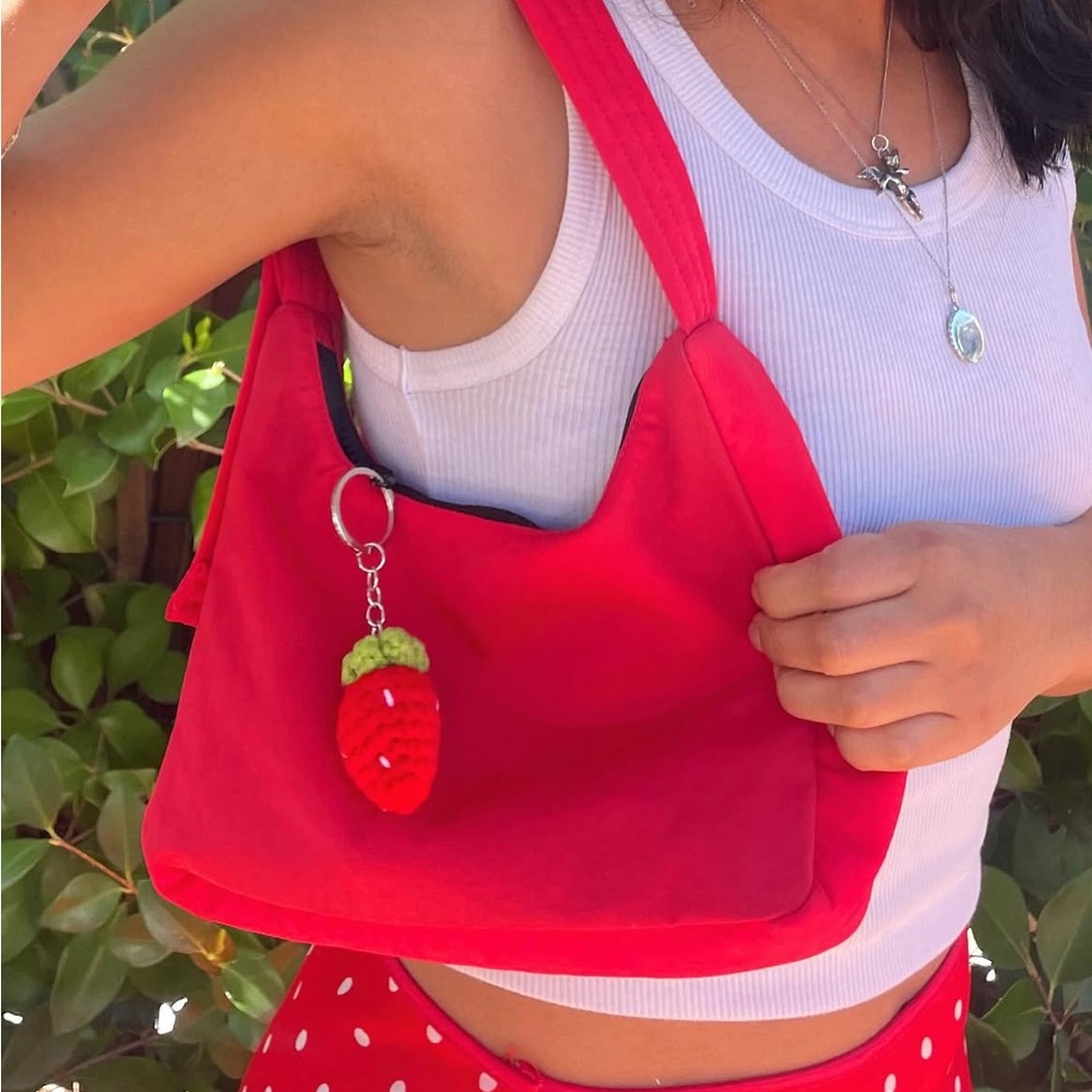 Red Mini Nylon Baggu